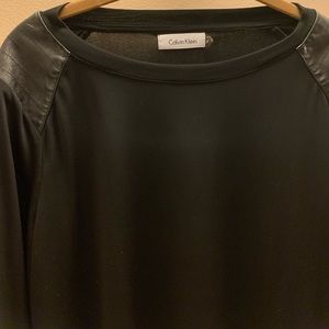 Mixed media Calvin Klein top